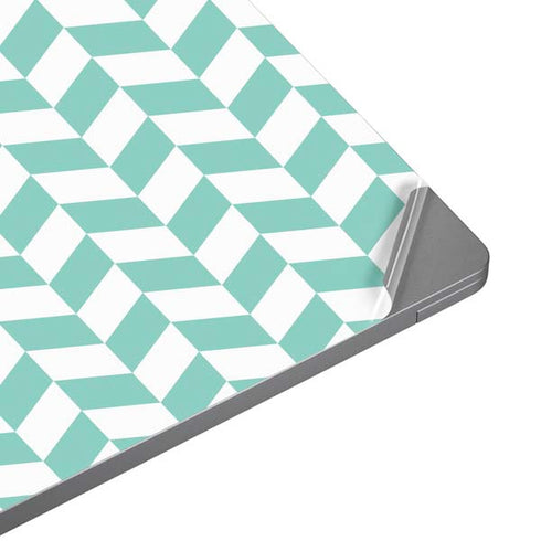 Blue White Chevron Universal Laptop 13in (10.6 x 7.6in) Skin